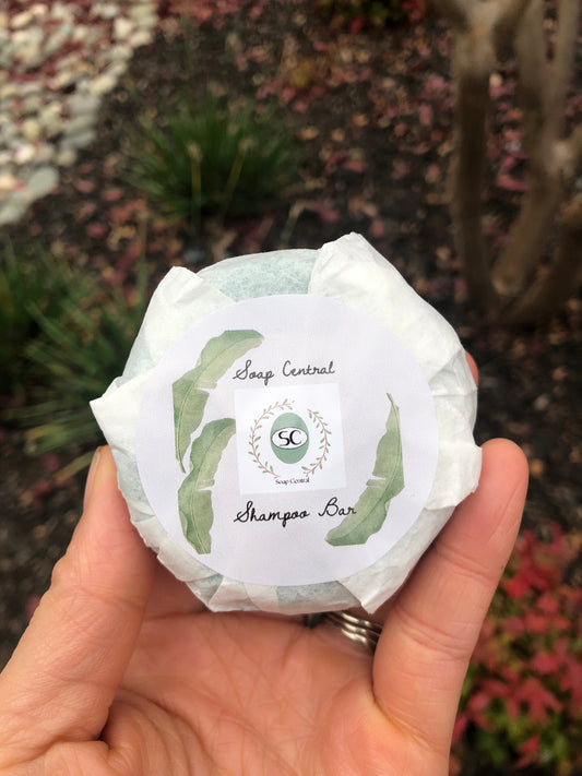 Peppermint Solid shampoo bar